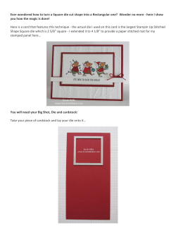 Ever wondered how to turn a Square die cut shape