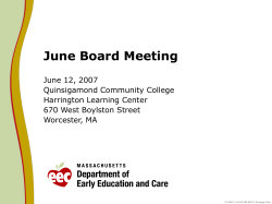 Board Public Presentation 06/12/2007