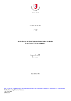 Servicification of Manufacturing Firms Makes Divides in Trade Policy
