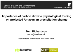 Importance of carbon dioxide physiological forcing on projected