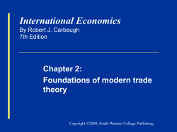 Marginal Rate of Transformation Comparative advantage