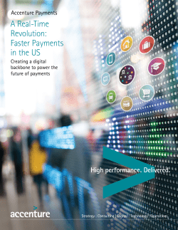 Real Time Payments Opportunities in the US &ndash; Accenture