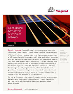 Generations: Key drivers of investor behavior