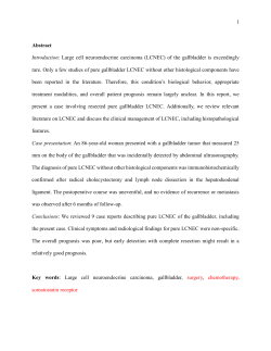 Abstract Introduction: Large cell neuroendocrine carcinoma (LCNEC
