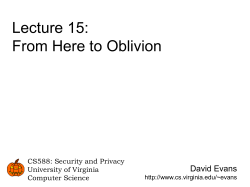 Lecture 15: Oblivious Transfer and Trick-or-Treat