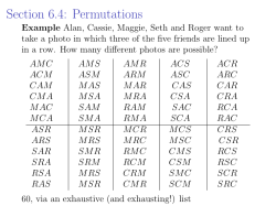 Section 6.4: Permutations