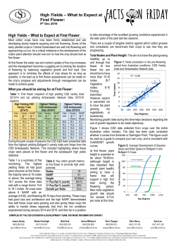 High Yields &ndash; What to Expect at First Flower: High Yields &ndash; What to