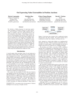 On Expressing Value Externalities in Position Auctions