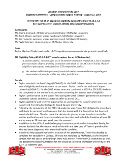 Canadian Interuniversity Sport Eligibility Committee