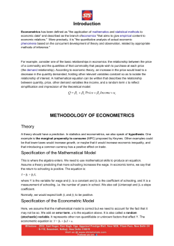 methodology of econometrics