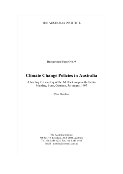 20 years - The Australia Institute