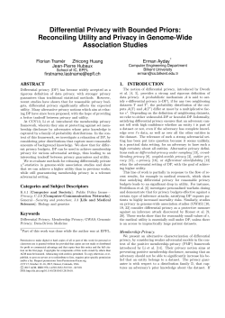 Differential Privacy with Bounded Priors: Reconciling