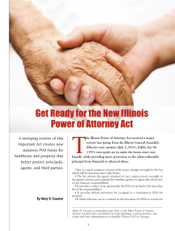 Get Ready for the New Illinois Power of Attorney Act