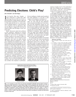 Predicting Elections: ChildLs Play! BREVIA