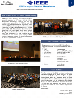 IEEE Malaysia Section Newsletter