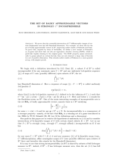 THE SET OF BADLY APPROXIMABLE VECTORS IS