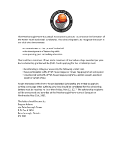 The Peterborough Power Basketball Association is pleased to