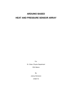heat and pressure sensor array