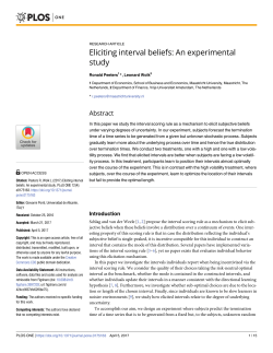 Eliciting interval beliefs: An experimental study