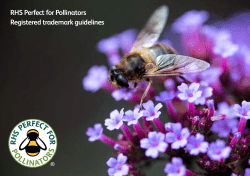 RHS Perfect for Pollinators Registered trademark guidelines