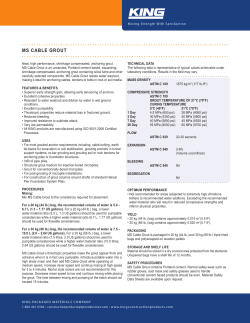 MS Cable Grout - KPM Industries
