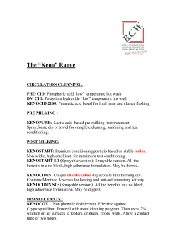 The &ldquo;Keno&rdquo; Range