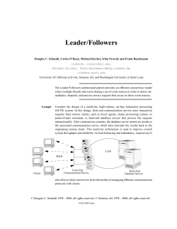 Leader/Followers - Washington University in St. Louis