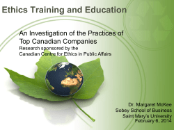 Canadian Centre for Ethics in Public