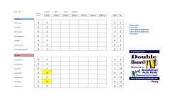 2012 - 2013 Tuesday Men`s Curling Standings Previous Round 9