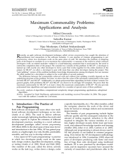 management science - Krannert School of Management