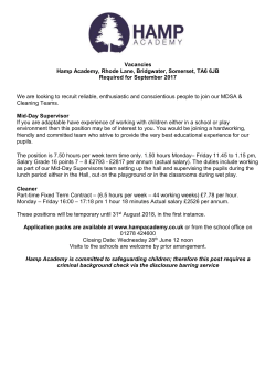 Hamp Community Junior School, Rhode Lane