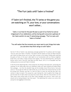 The Fun Lasts until Tadım is Finished 18/04/2011