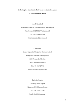Evaluating the educational effectiveness of simulation games: A