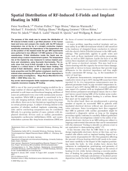 Spatial distribution of RF-induced E