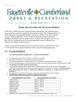 cumberland county parks and recreation department