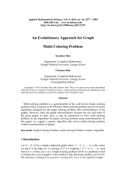 An Evolutionary Approach for Graph Multi-Coloring