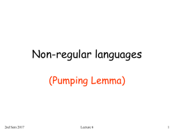 Languages and Finite Automata