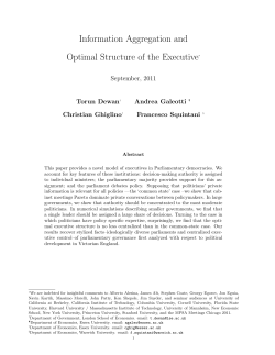 Information Aggregation and Optimal Structure of the Executive*