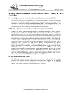 Impact of an Engineering Design Serious Game on Student