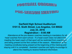 All City Selection Meeting