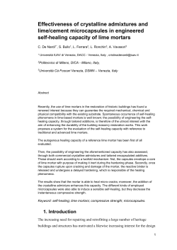 Effectiveness of crystalline admixtures and lime/cement