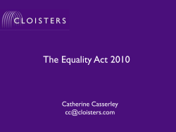 Catherine Casserley presentation- The Equality