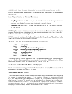 Outcome Measures