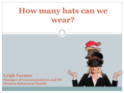 How many hats can we wear?