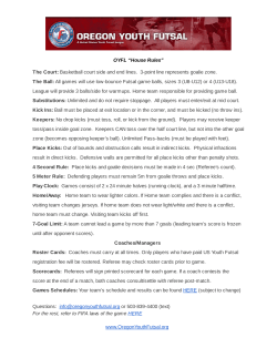 OYFL &ldquo;House Rules&rdquo; The Court: Basketball court side and end lines