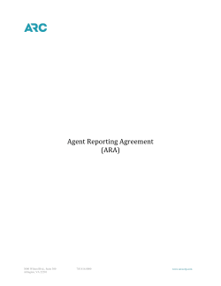 Agent Reporting Agreement - Airlines Reporting Corporation