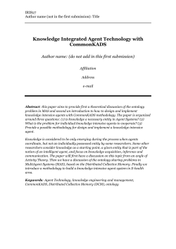 Knowledge Integrated Agent Technology with