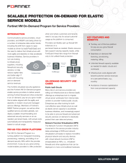 SCALABLE PROTECTION ON-DEMAND FOR ELASTIC SERVICE
