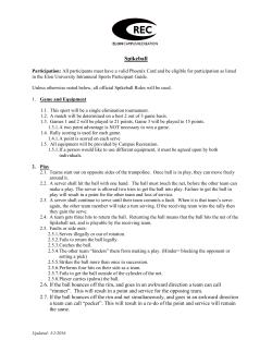 Rules - Elon University