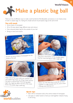 Make a plastic bag ball - World Vision New Zealand